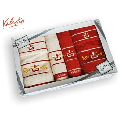 Dárkové balení ručníků VALENTINI 6 ks